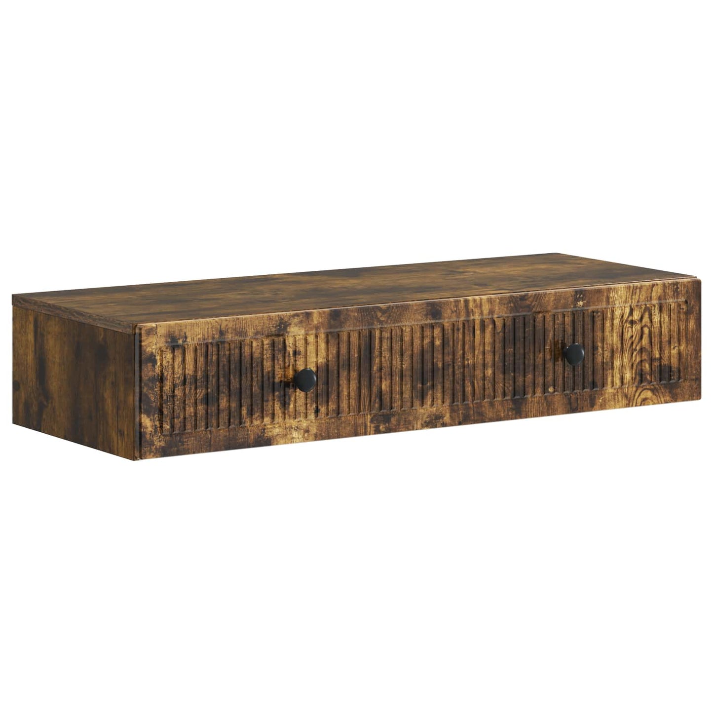 Tavolino da Parete Laterale Rovere Fumo 87,5 x 34,5 x 17 cm | homemem39