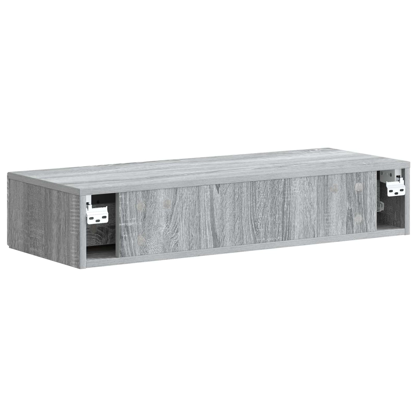 Tavolino da Parete Laterale Grigio Sonoma 87,5 x 34,5 x 17 cm | homemem39