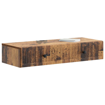 Tavolino da Parete Laterale Legno antico 87,5 x 34,5 x 17 cm