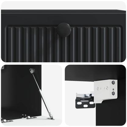 Mobile Porta TV da Muro Nero 59,5 x 41 x 30 cm