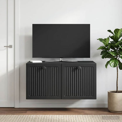 Mobile Porta TV da Muro Nero 59,5 x 41 x 30 cm