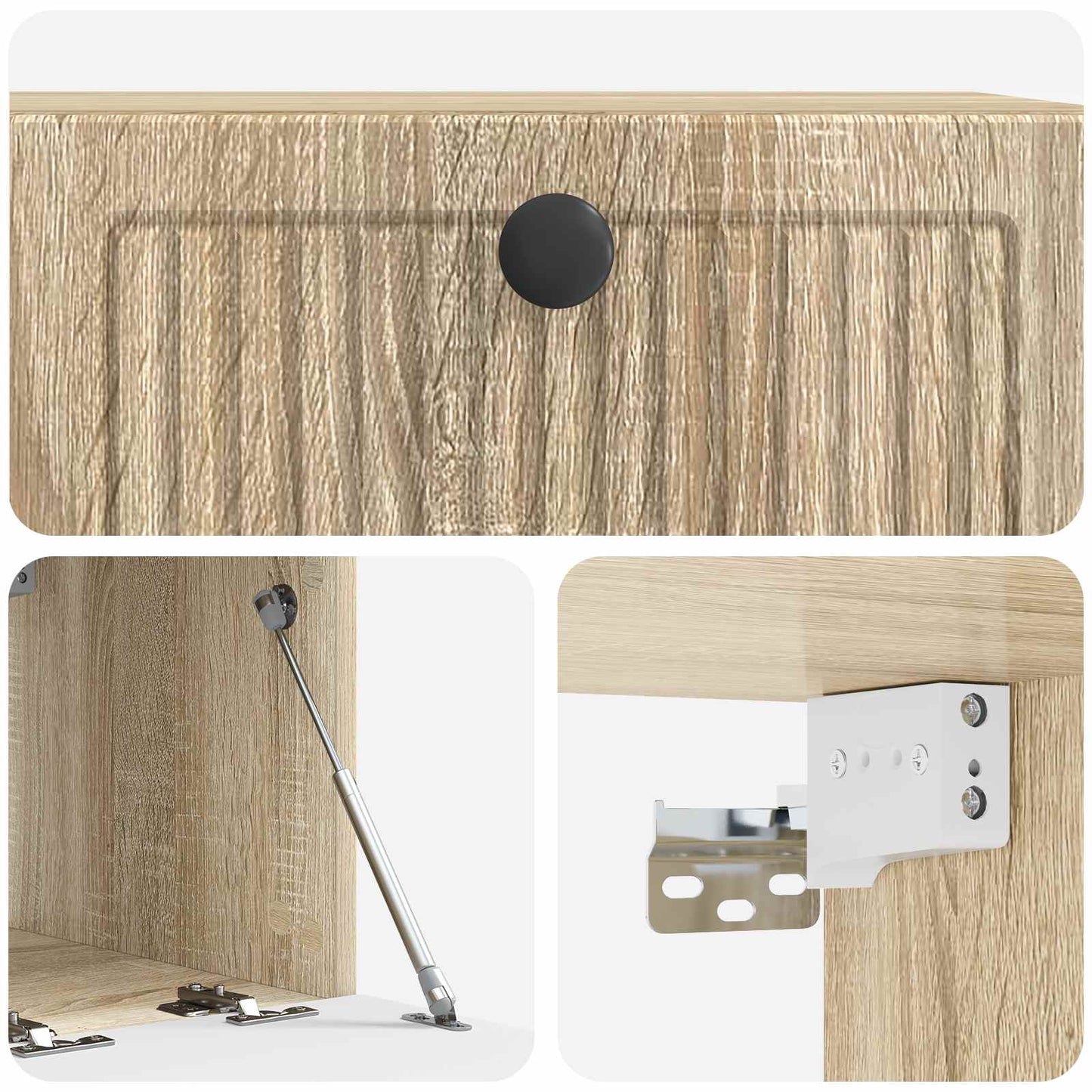 Mobile Porta TV da Muro Rovere Sonoma 59,5 x 41 x 30 cm | homemem39