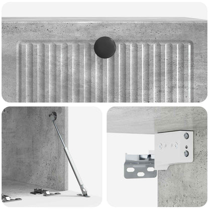 Mobile Porta TV da Muro Grigio Cemento 59,5 x 41 x 30 cm | homemem39