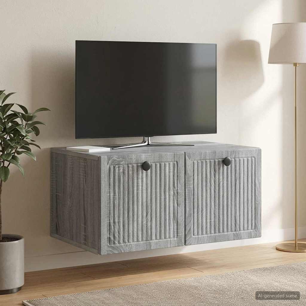 Mobile Porta TV da Muro Grigio Sonoma 59,5 x 41 x 30 cm