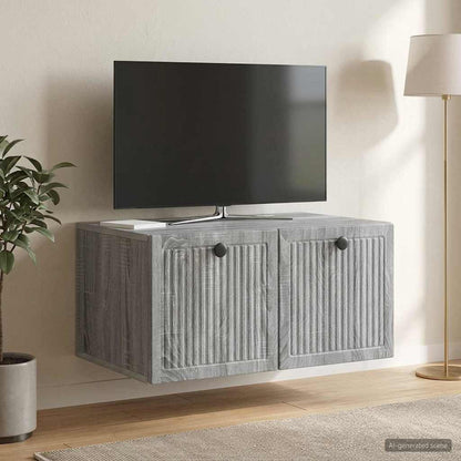 Mobile Porta TV da Muro Grigio Sonoma 59,5 x 41 x 30 cm