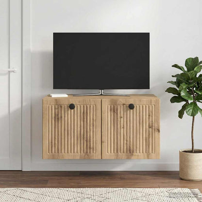 Mobile Porta TV da Muro Rovere Artigianale 59,5 x 41 x 30 cm