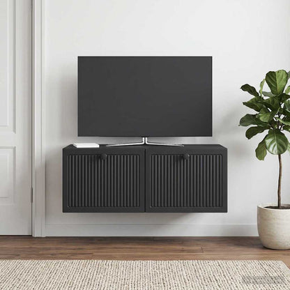 Mobile Porta TV da Muro Nero 78,5 x 41 x 30 cm