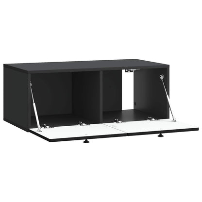Mobile Porta TV da Muro Nero 78,5 x 41 x 30 cm | homemem39