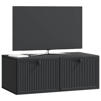 Mobile Porta TV da Muro Nero 78,5 x 41 x 30 cm