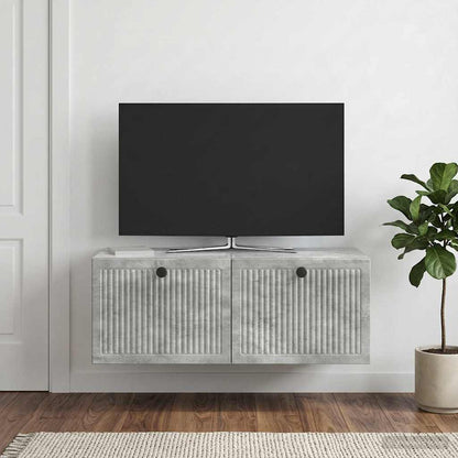 Mobile Porta TV da Muro Grigio Cemento 78,5 x 41 x 30 cm