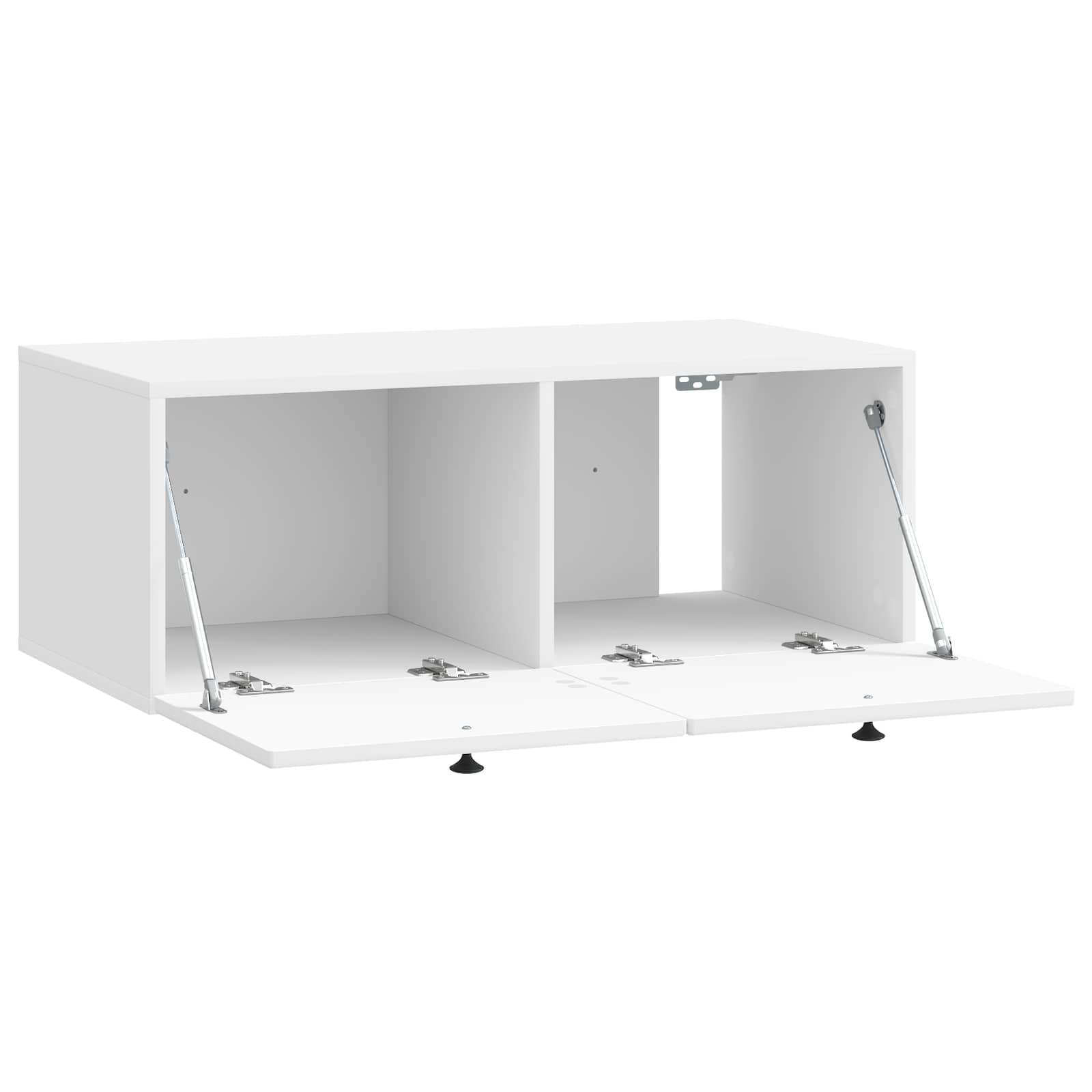 Mobile Porta TV da Muro Bianco Lucido 78,5 x 41 x 30 cm | homemem39