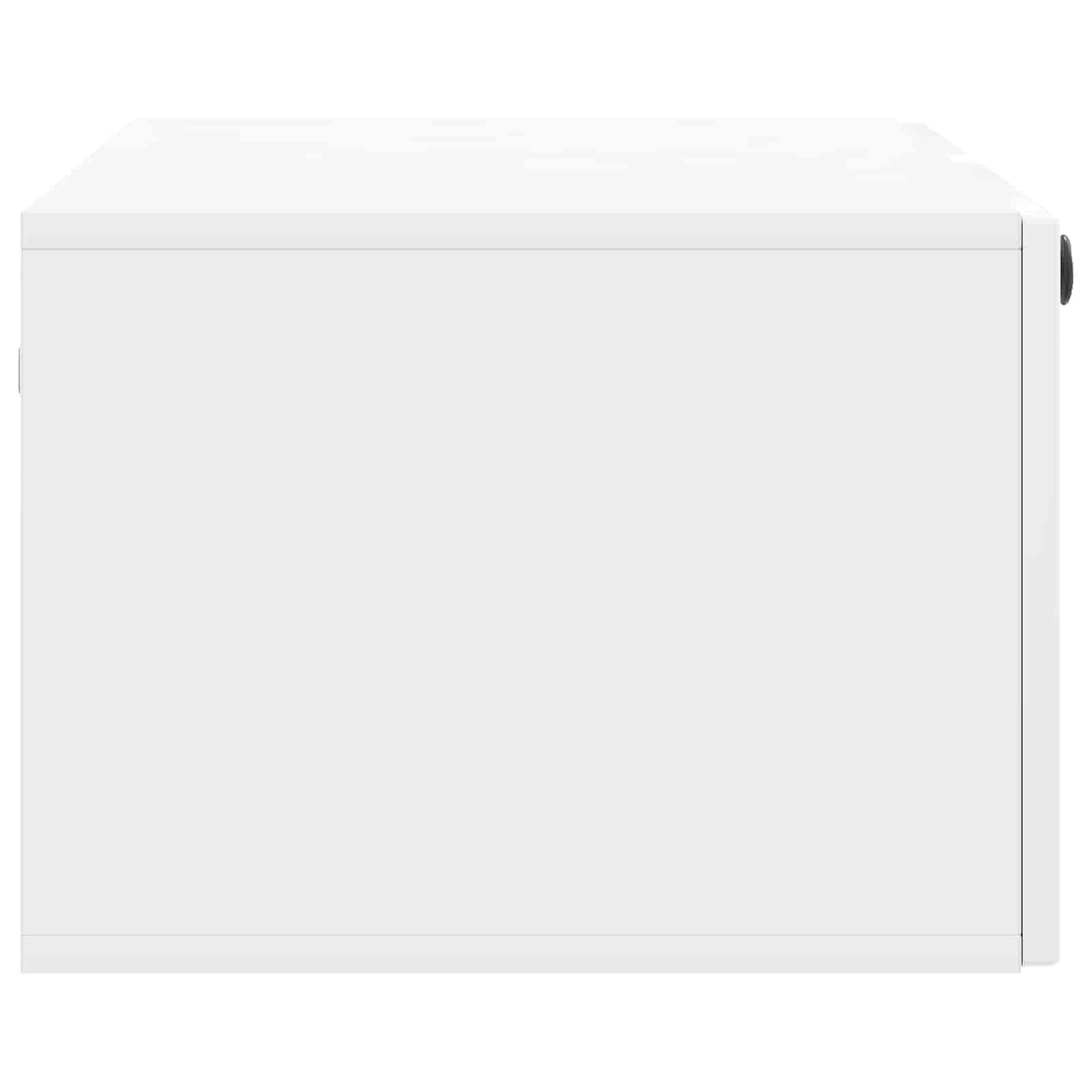 Mobile Porta TV da Muro Bianco Lucido 78,5 x 41 x 30 cm | homemem39