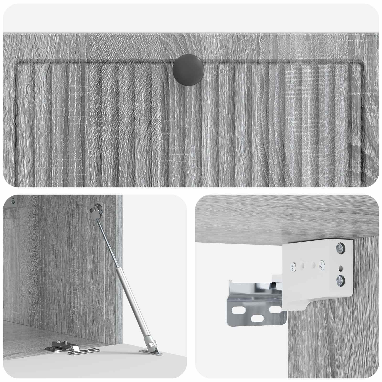 Mobile Porta TV da Muro Grigio Sonoma 78,5 x 41 x 30 cm | homemem39