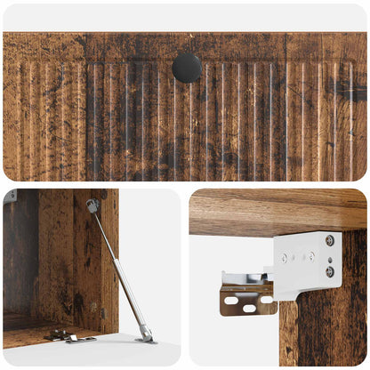 Mobile Porta TV da Muro Legno antico 78,5 x 41 x 30 cm | homemem39