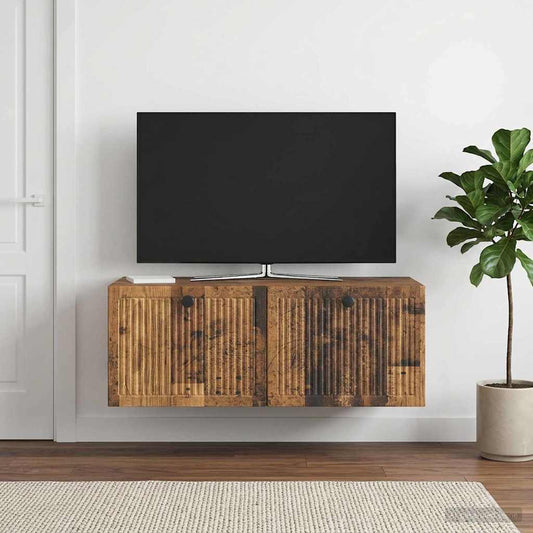 Mobile Porta TV da Muro Legno antico 78,5 x 41 x 30 cm - homemem39