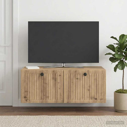 Mobile Porta TV da Muro Rovere Artigianale 78,5 x 41 x 30 cm