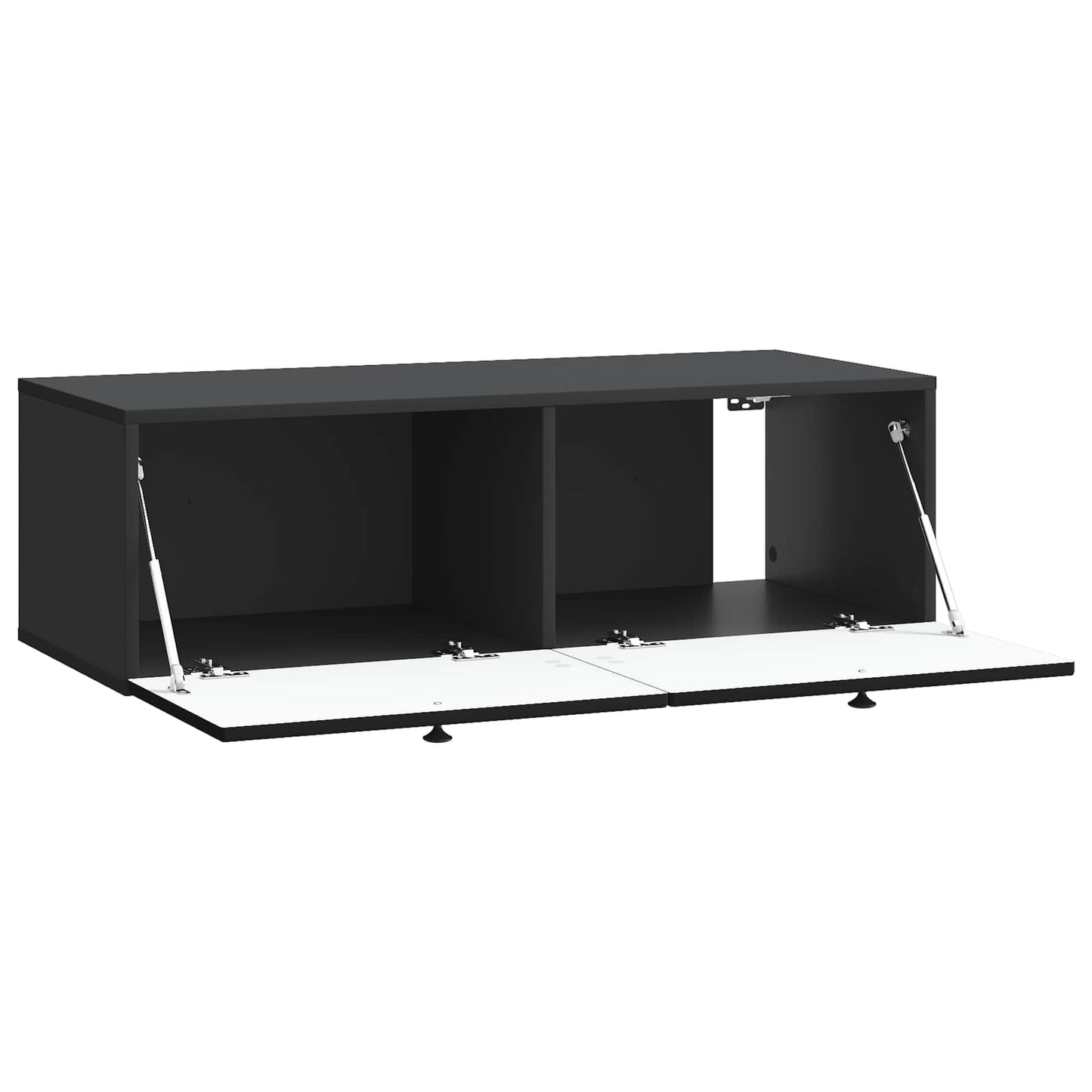Mobile Porta TV da Muro Montaggio a parete Nero 98 x 41 x 30 cm