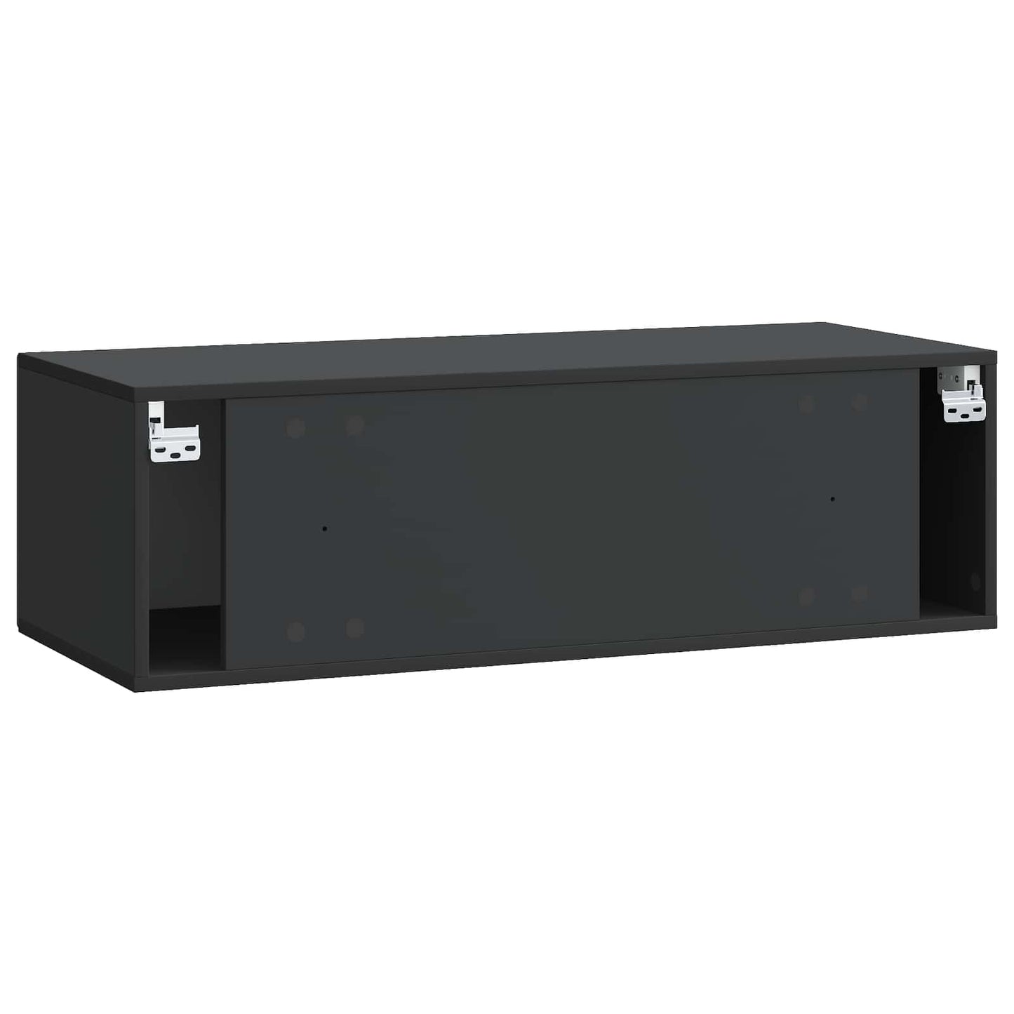 Mobile Porta TV da Muro Montaggio a parete Nero 98 x 41 x 30 cm | homemem39