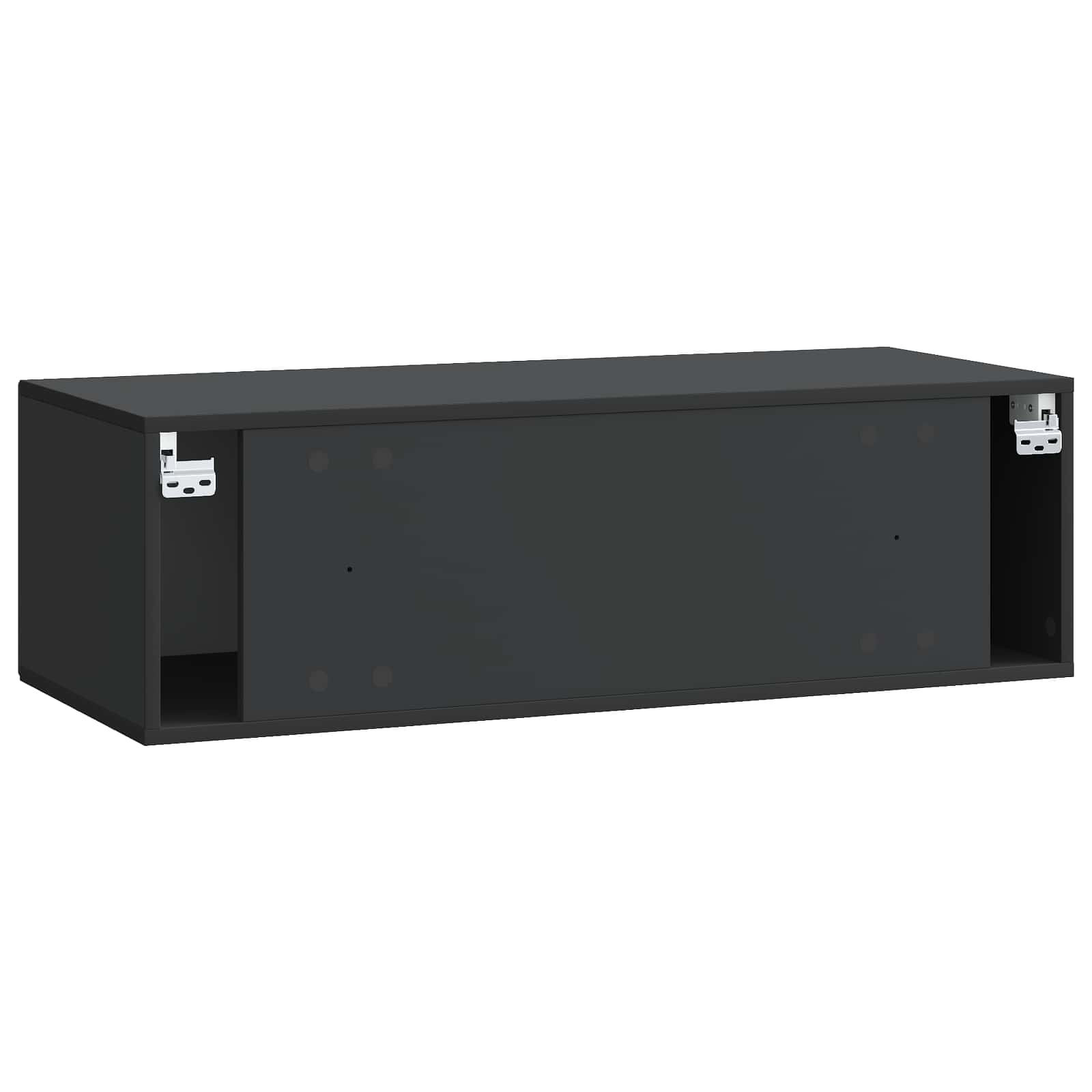 Mobile Porta TV da Muro Montaggio a parete Nero 98 x 41 x 30 cm | homemem39