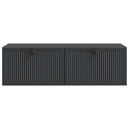 Mobile Porta TV da Muro Montaggio a parete Nero 98 x 41 x 30 cm | homemem39