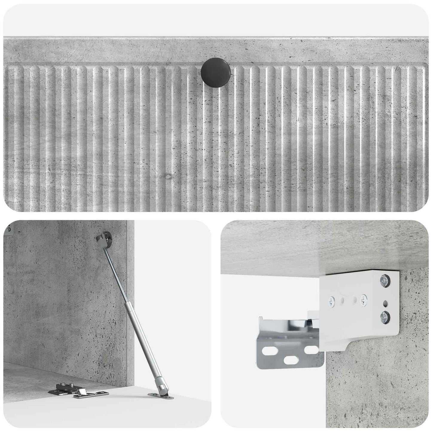 Mobile Porta TV da Muro Grigio Cemento 98 x 41 x 30 cm | homemem39