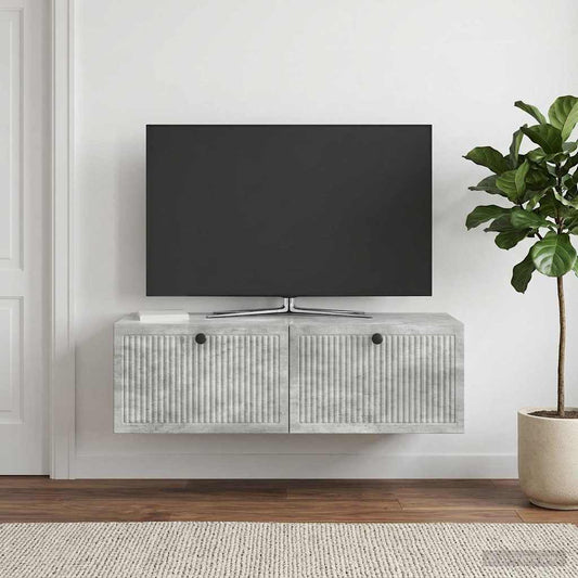 Mobile Porta TV da Muro Grigio Cemento 98 x 41 x 30 cm - homemem39