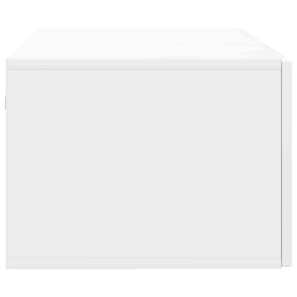Mobile Porta TV da Muro Bianco Lucido 98 x 41 x 30 cm | homemem39