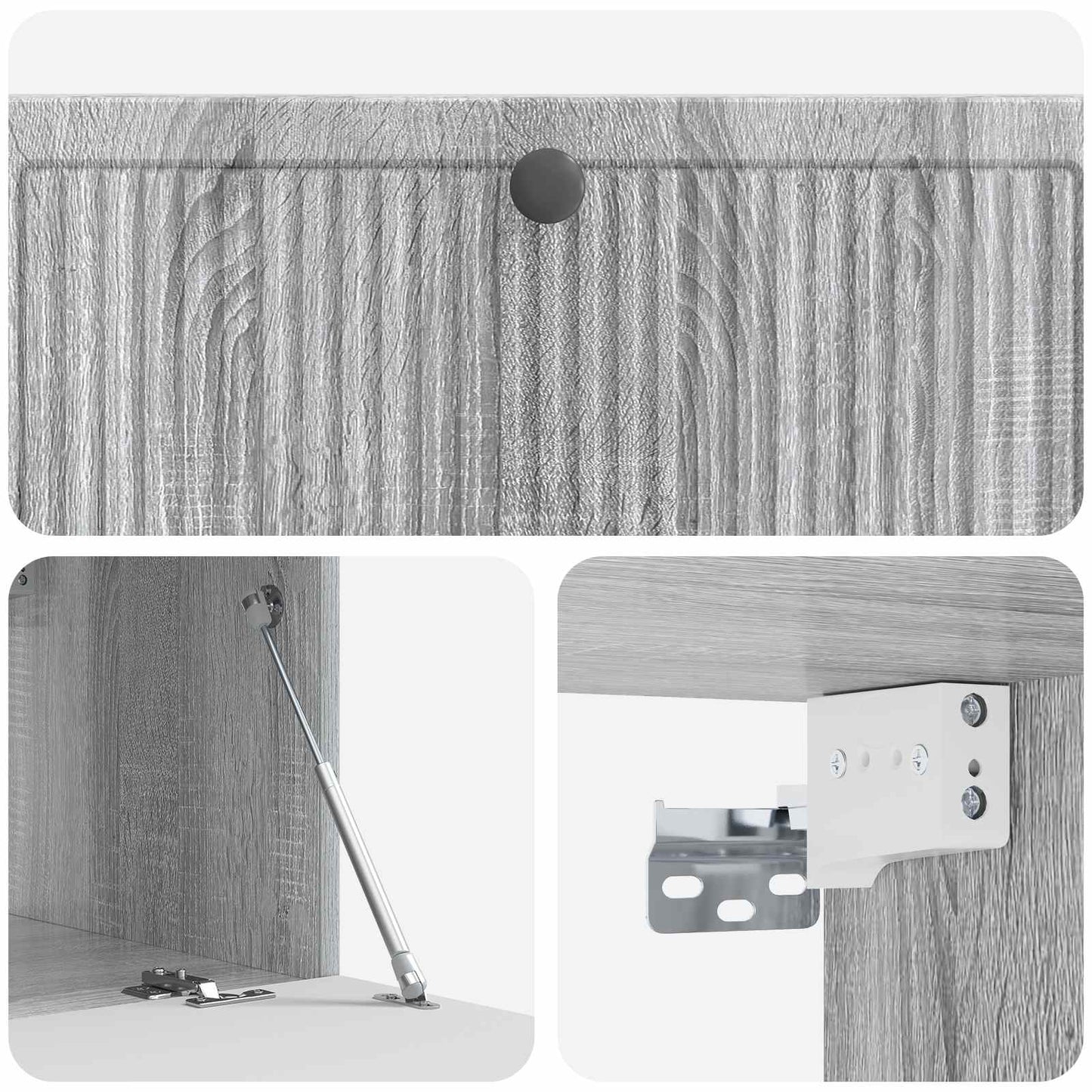 Mobile Porta TV da Muro Grigio Sonoma 98 x 41 x 30 cm | homemem39