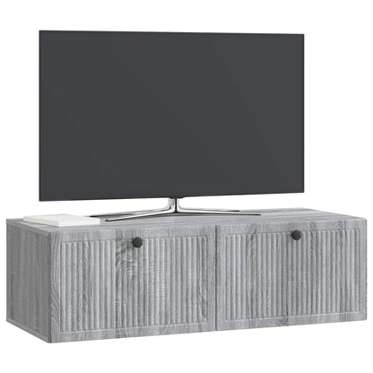 Mobile Porta TV da Muro Grigio Sonoma 98 x 41 x 30 cm