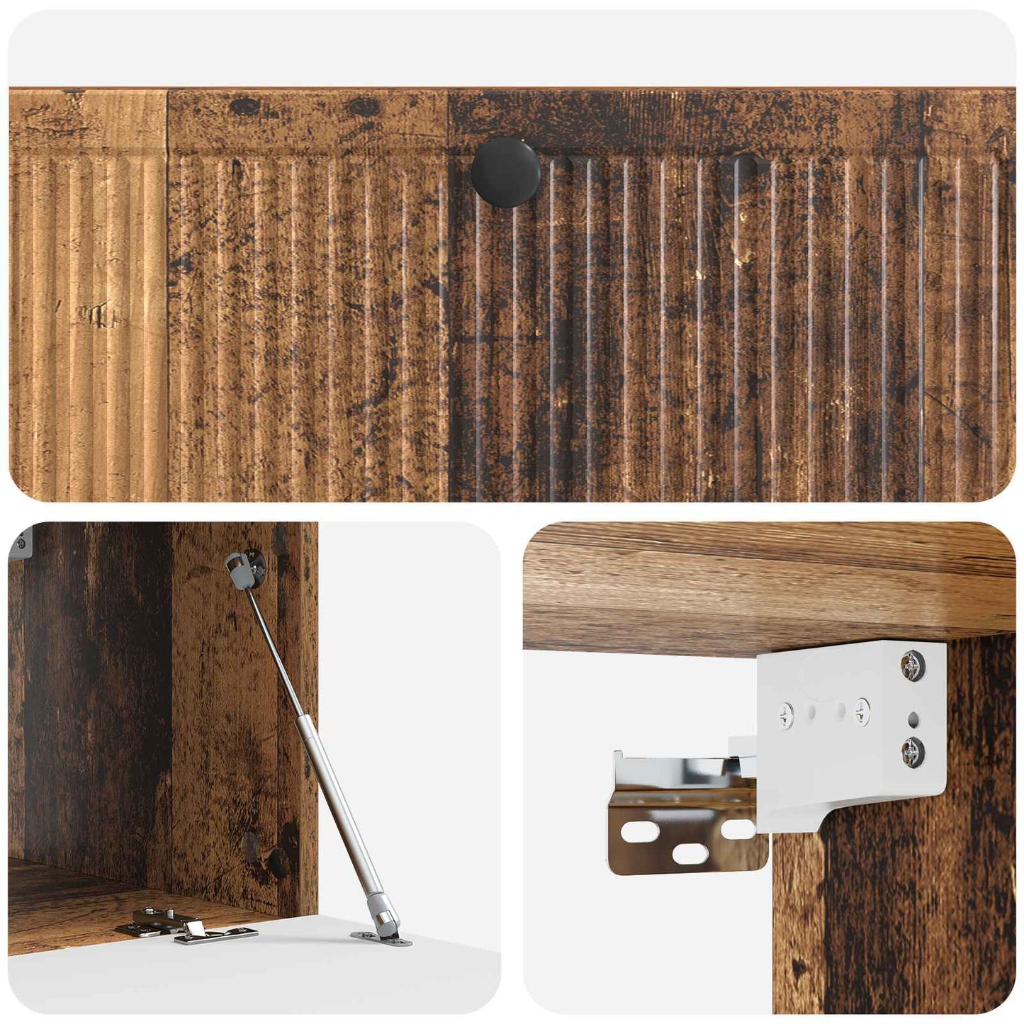 Mobile Porta TV da Muro Legno antico 98 x 41 x 30 cm | homemem39