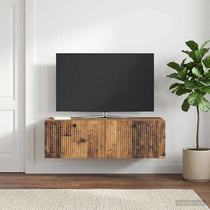Mobile Porta TV da Muro Legno antico 98 x 41 x 30 cm