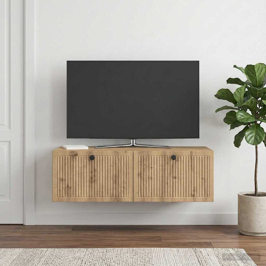 Mobile Porta TV da Muro 98 x 41 x 30 cm Rovere Artigianale - homemem39