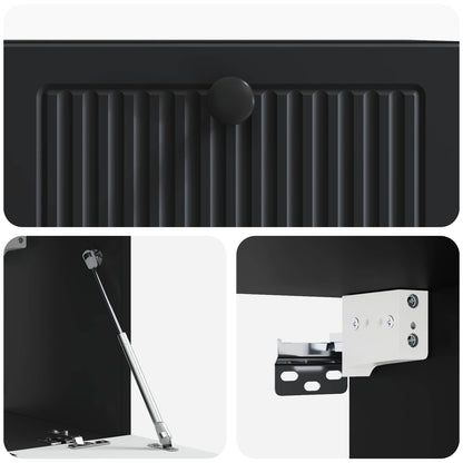 Mobile Porta TV da Muro Nero 59,5 x 31 x 30 cm