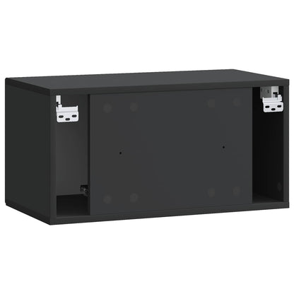 Mobile Porta TV da Muro Nero 59,5 x 31 x 30 cm