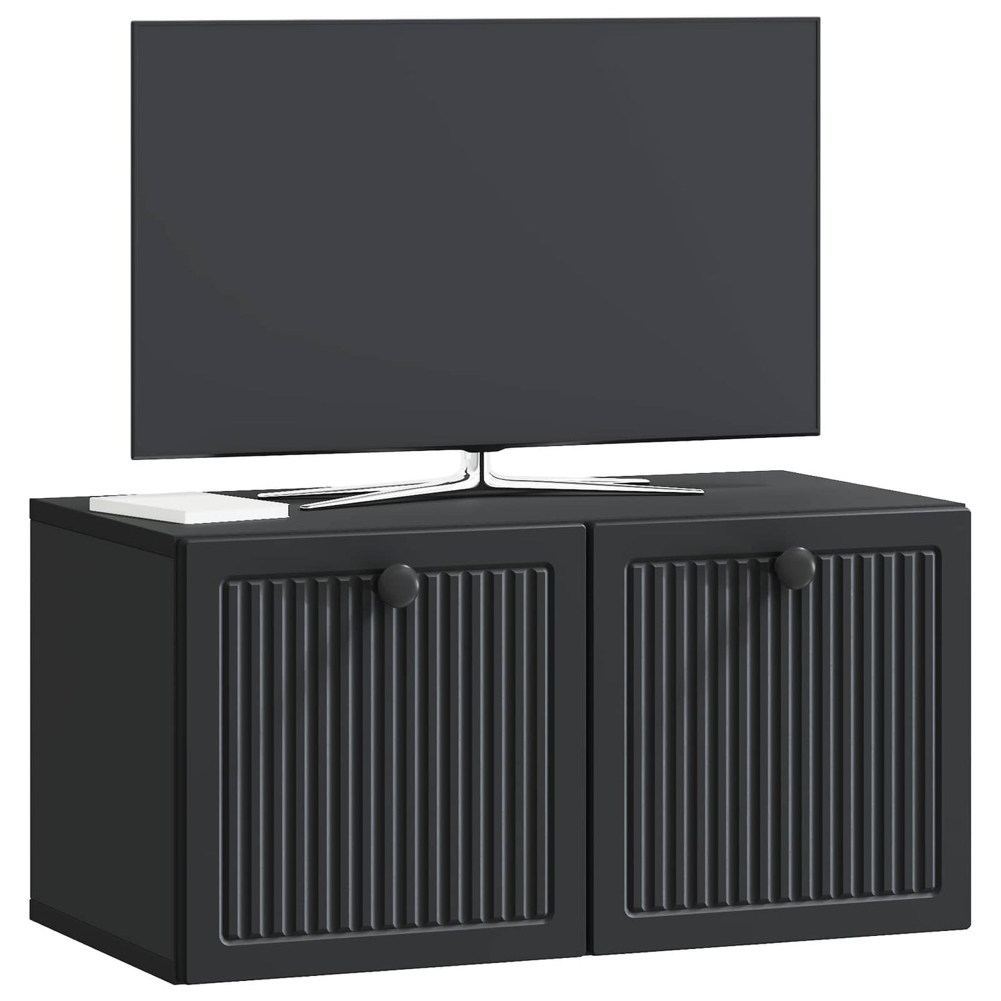 Mobile Porta TV da Muro Nero 59,5 x 31 x 30 cm | homemem39
