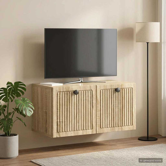 Mobile Porta TV da Muro Rovere Sonoma 59,5 x 31 x 30 cm - homemem39