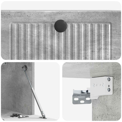 Mobile Porta TV da Muro Grigio Cemento 59,5 x 31 x 30 cm | homemem39