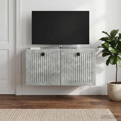 Mobile Porta TV da Muro Grigio Cemento 59,5 x 31 x 30 cm