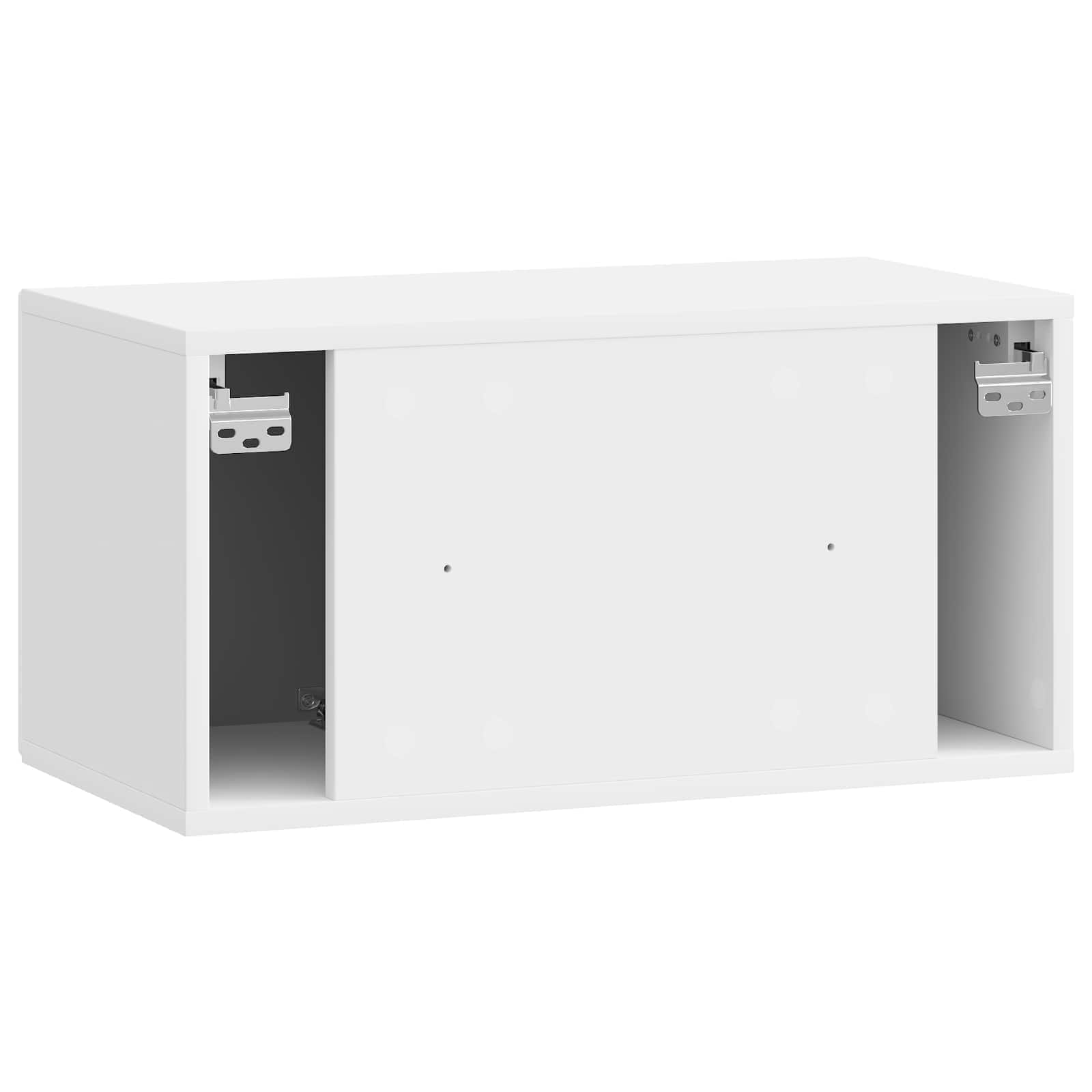 Mobile Porta TV da Muro Bianco Lucido 59,5 x 31 x 30 cm | homemem39