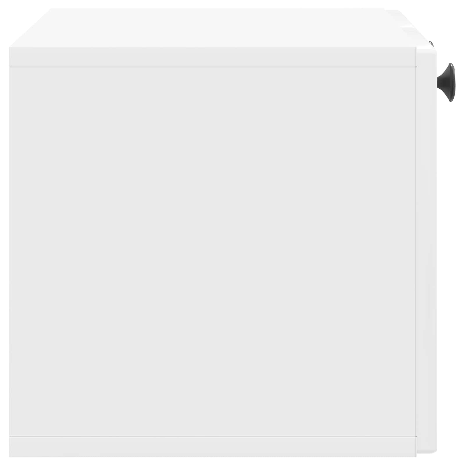Mobile Porta TV da Muro Bianco Lucido 59,5 x 31 x 30 cm | homemem39