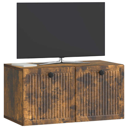 Mobile Porta TV da Muro Rovere Fumo 59,5 x 31 x 30 cm