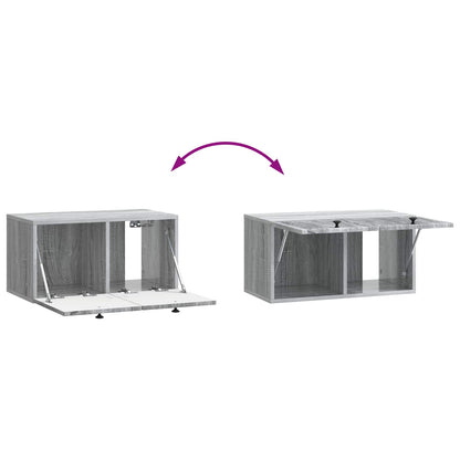 Mobile Porta TV da Muro Grigio Sonoma 59,5 x 31 x 30 cm
