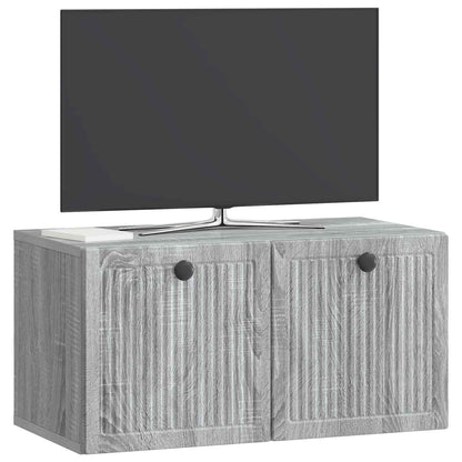 Mobile Porta TV da Muro Grigio Sonoma 59,5 x 31 x 30 cm