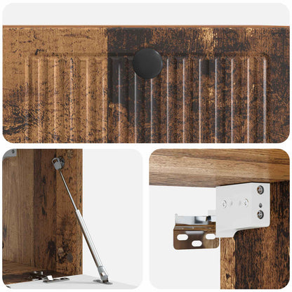 Mobile Porta TV da Muro Legno antico 59,5 x 31 x 30 cm | homemem39