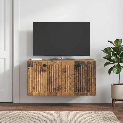 Mobile Porta TV da Muro Legno antico 59,5 x 31 x 30 cm