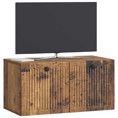 Mobile Porta TV da Muro Legno antico 59,5 x 31 x 30 cm | homemem39