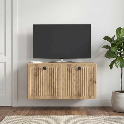 Mobile Porta TV da Muro Rovere Artigianale 59,5 x 31 x 30 cm
