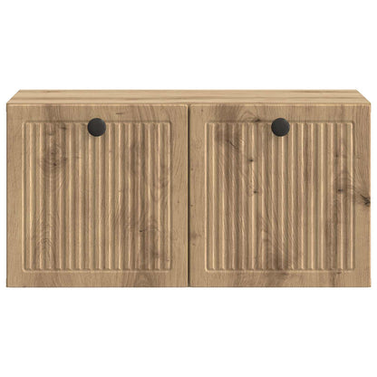 Mobile Porta TV da Muro Rovere Artigianale 59,5 x 31 x 30 cm