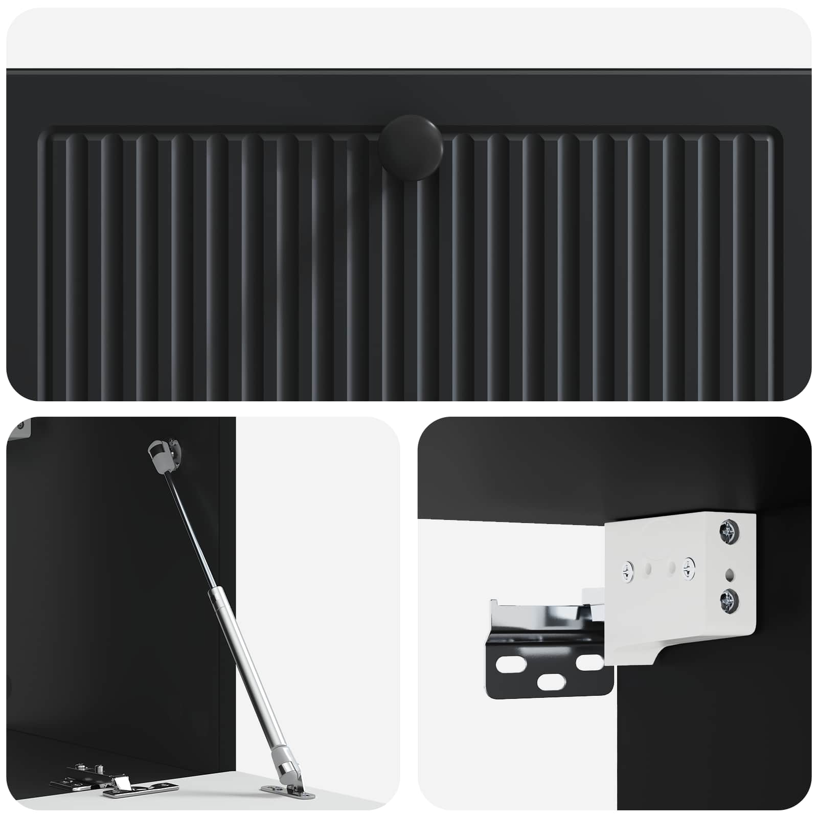 Mobile Porta TV da Muro Nero 78,5 x 31 x 30 cm | homemem39