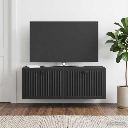Mobile Porta TV da Muro Nero 78,5 x 31 x 30 cm
